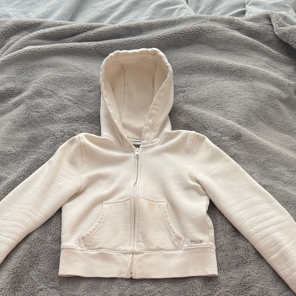 TNA swearfleece cozy fleece zip vest